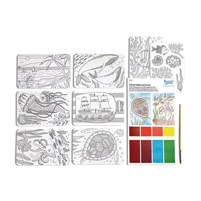 Ooly Watercolor Kit; Scenic Hues, Ocean Paradise