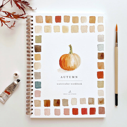 Watercolor Workbook; Autumn By Emily Lex Studio