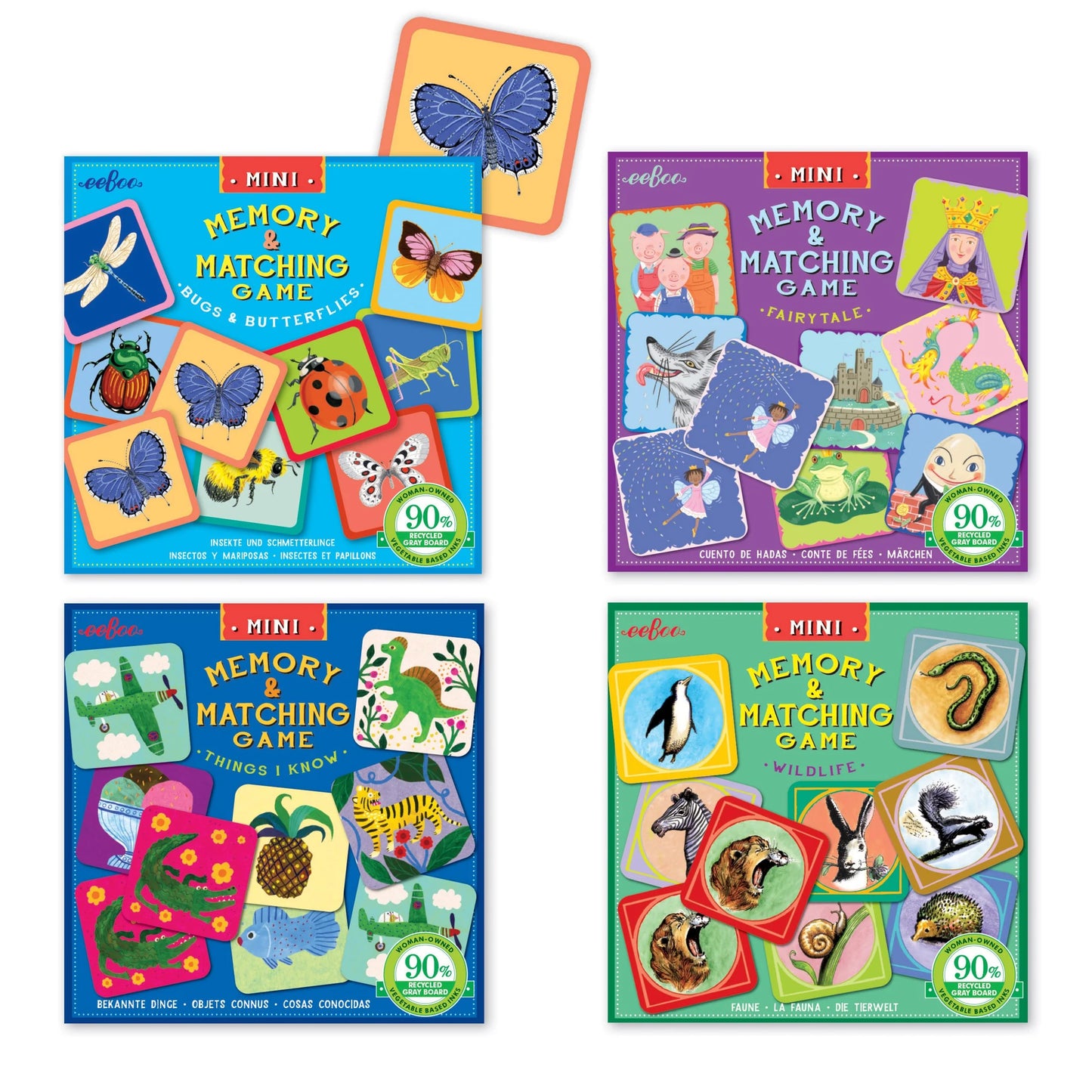 Eeboo Miniature Matching Games Assorted