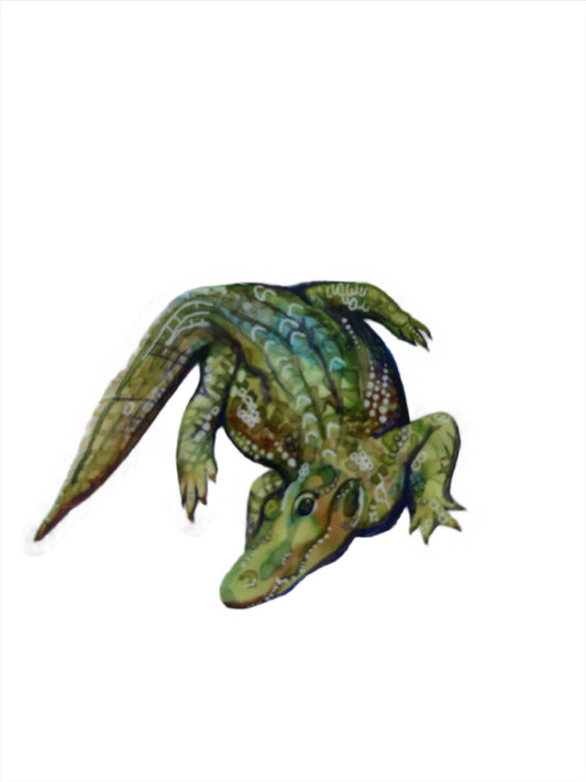 Vinyl Sticker; Alligator - Made By Shellie