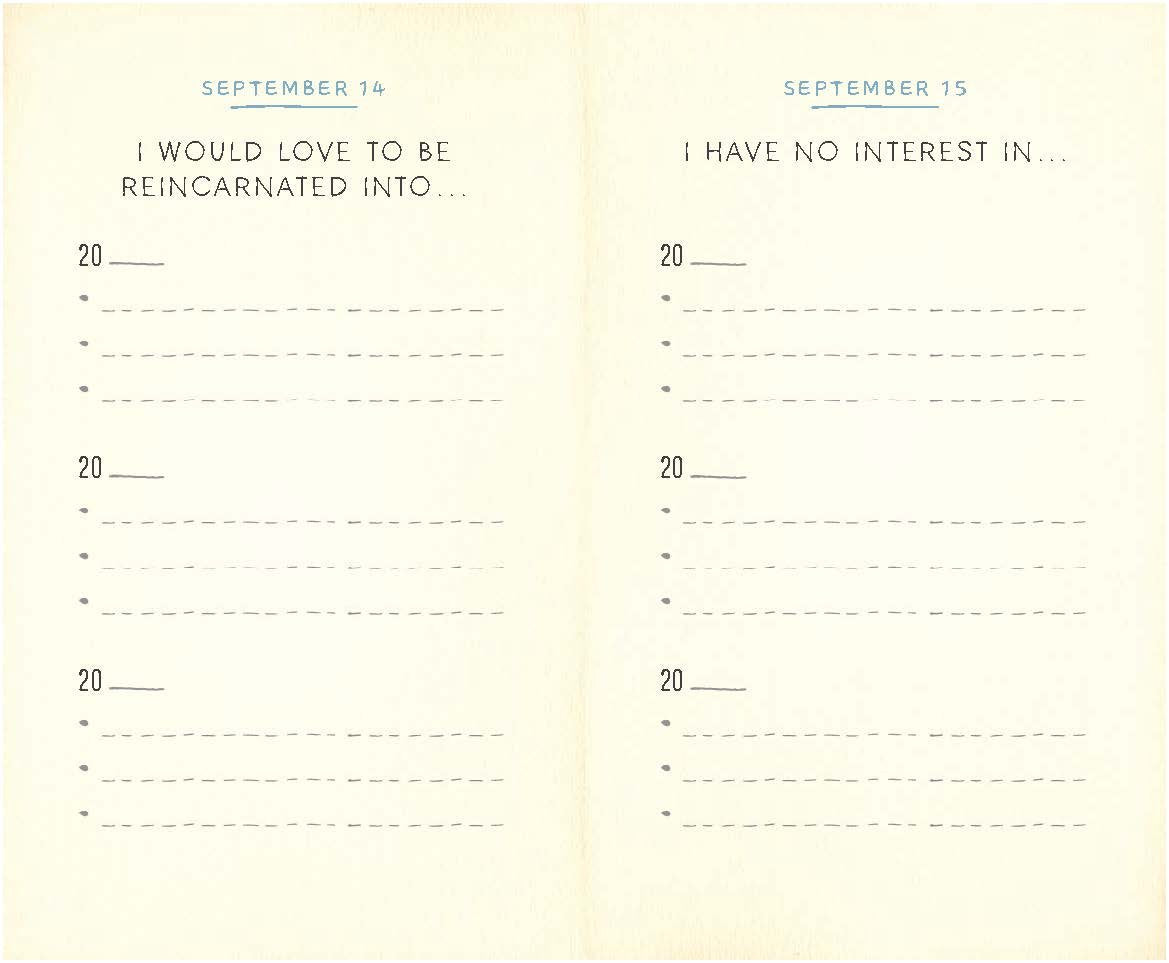 Journal; Listography: One List A Day (Three Year Journal)