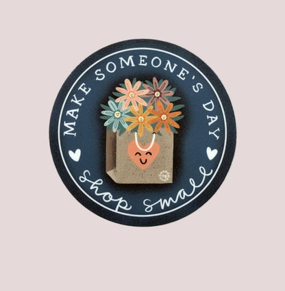 Vinyl Sticker; Shop Small