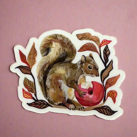Vinyl Sticker; Squirrel - Made By Shellie