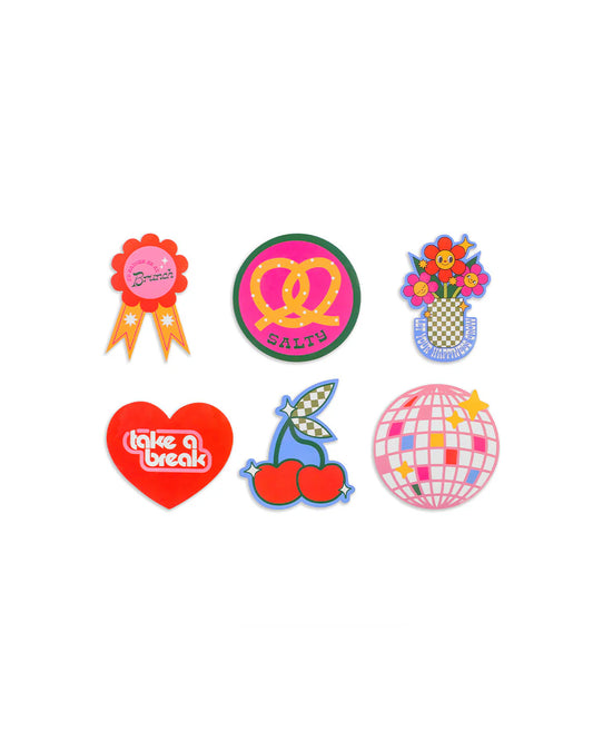 Vinyl Stckers Set; STICK WITH IT! (6 Assorted Stickers) By Ban.dō