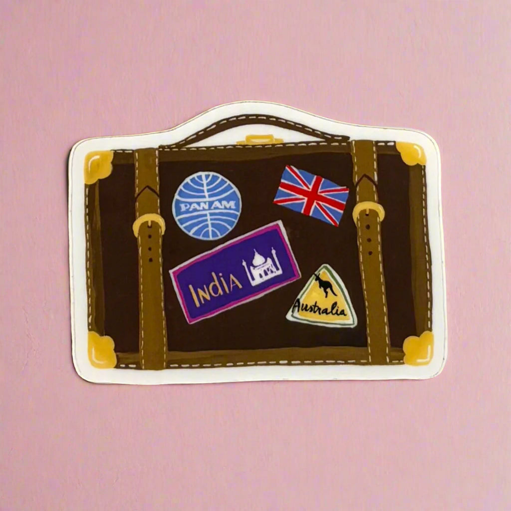 Vinyl Sticker; Suitcase - Made By Shellie
