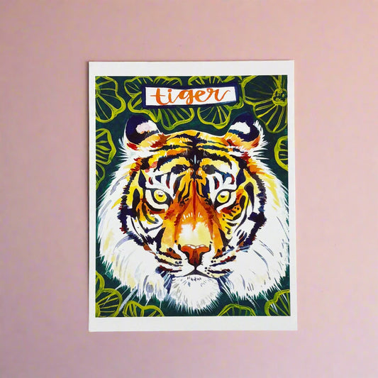 Art Print; Tiger (4x6") - Made by Shellie