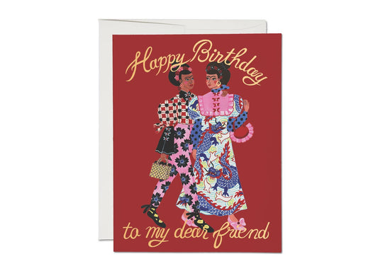 Birthday Card; Fashion Friends