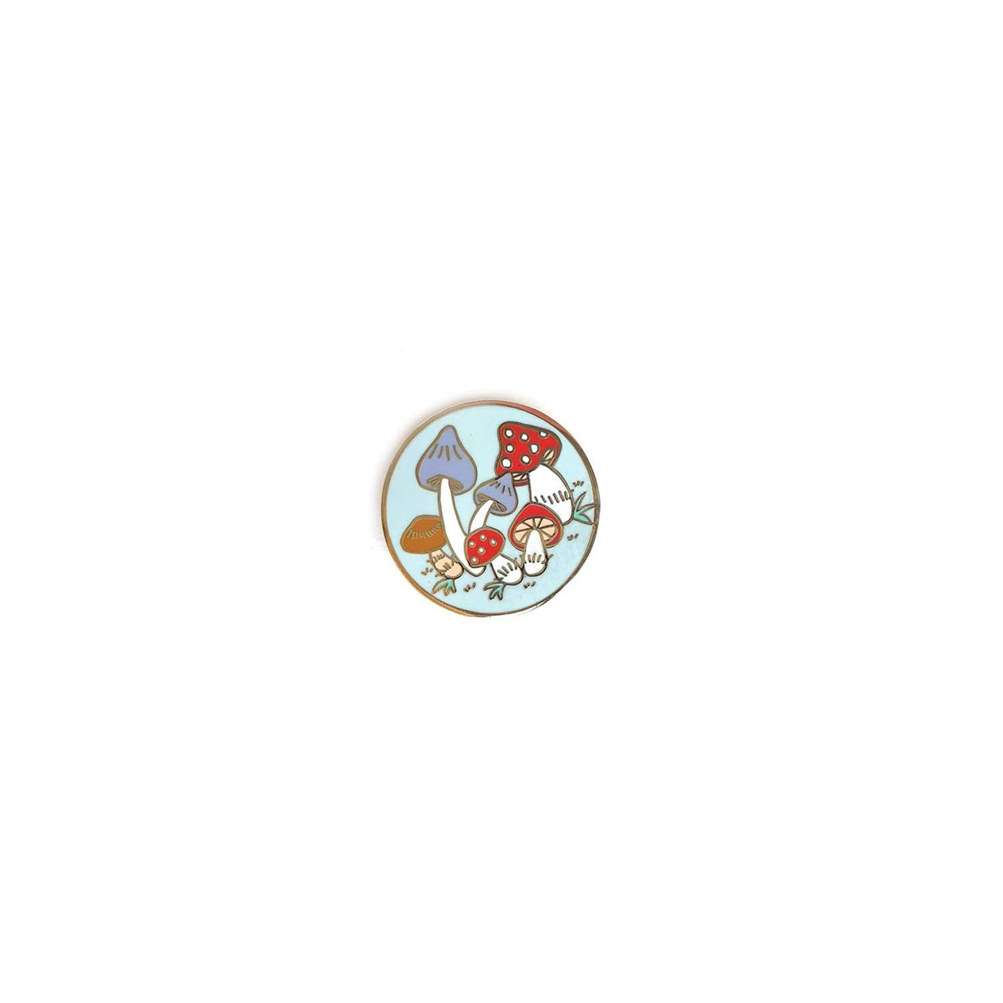 Enamel Pin; Mushrooms By Antiquaria