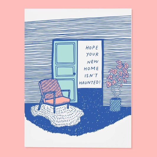 Housewarming Card; Haunted House