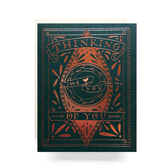 Greeting Card; Thinking of You Crest By Antiquaria