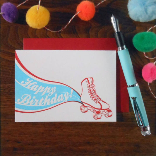 Birthday Card; Roller Skate