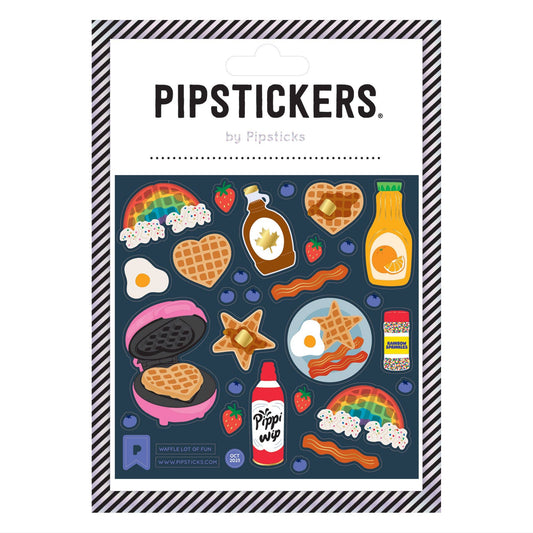 Pipsticks Sticker Sheet; Waffle Lot Of Fun