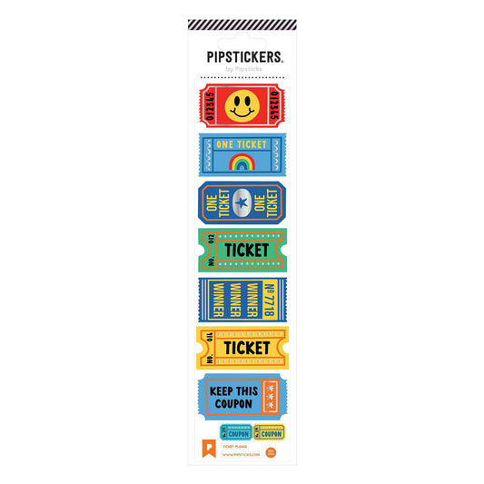 Pipsticks Sticker Sheet; Ticket Please