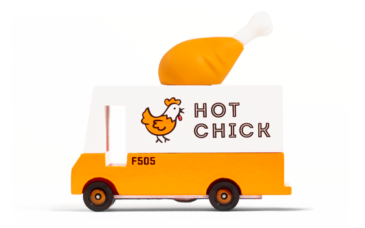 Candylab Fried Chicken Van (Wooden Diecast Toy)