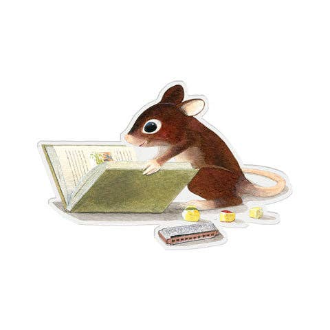 Vinyl Sticker; Let's See Mousey by Felix Doolittle
