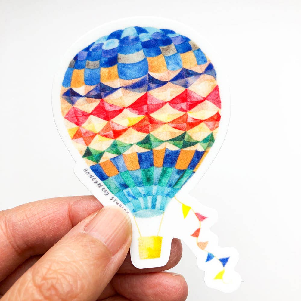 Vinyl Sticker; Hot Air Balloon