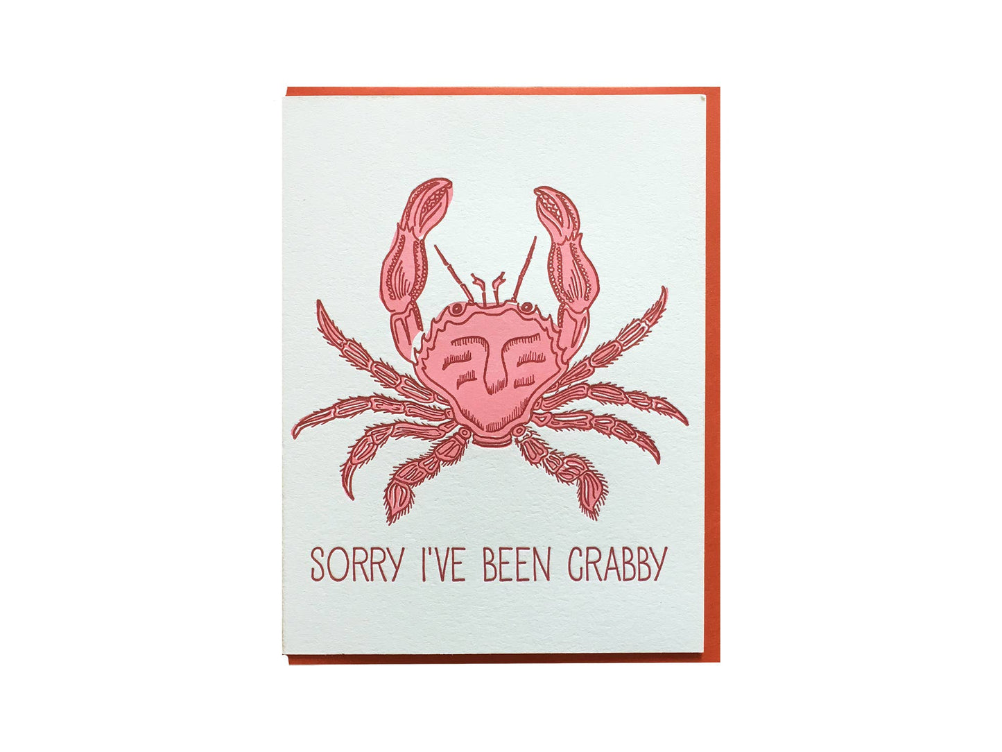 Apology Card; Sorry I've Been Crabby