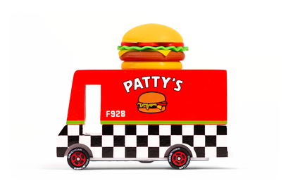 Candylab Patty's Hamburger Van (Wooden Diecast Toy)