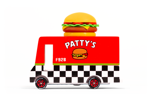 Candylab Patty's Hamburger Van (Wooden Diecast Toy)
