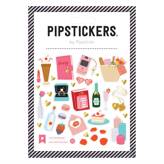 Pipsticks Sticker Sheet; Live The Romance