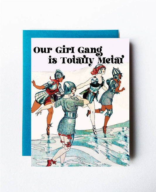 Friendship Card; Girl Gang (Art Nouveau Vintage)