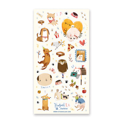 Stickii Sticker Sheet; Doggy Days