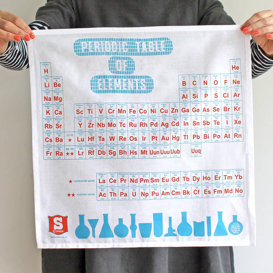 Handkerchief Pocket Square; Periodic Table of Elements
