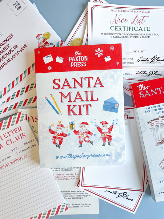 Christmas Writing Kit; Santa Mail Kit