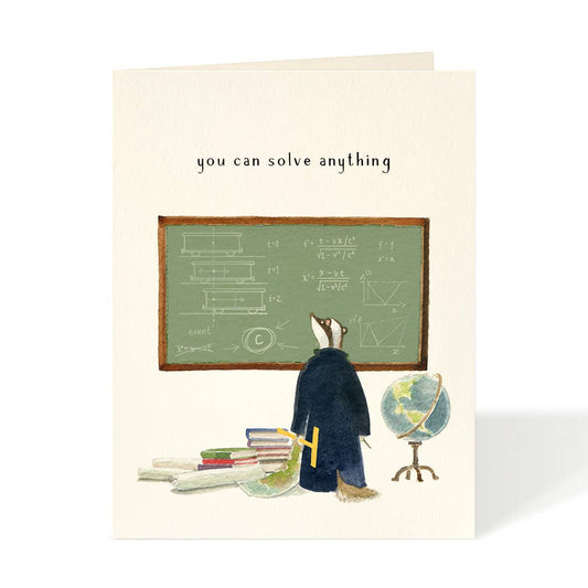 Encouragement Card; Professor Badger