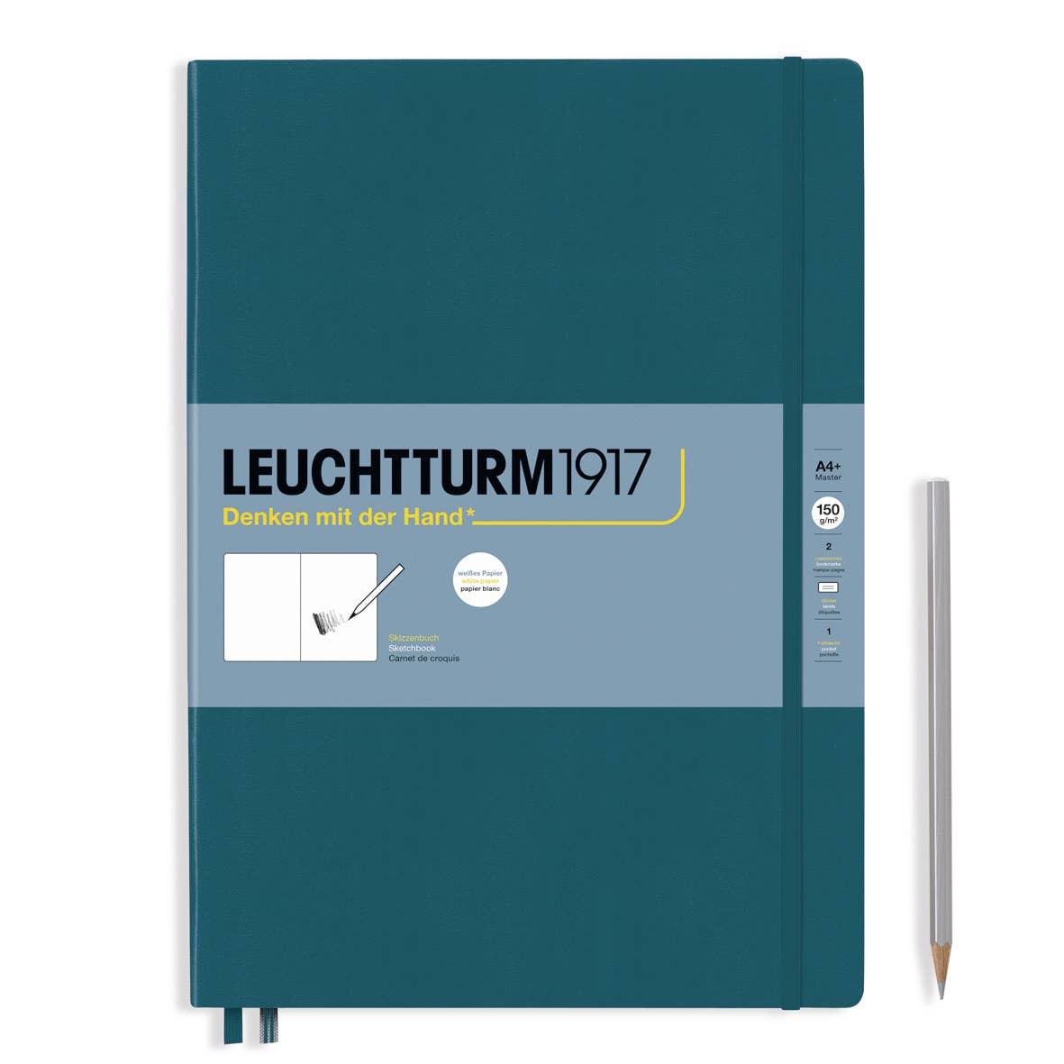 LEUCHTTURM1917 Sketchbook - 150g/m² Paper Plain: Square / Black