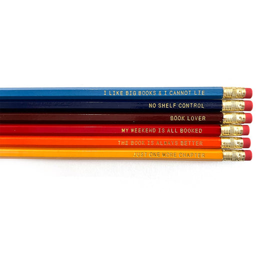 Pencil Pack; Pencils For Book Lovers (6 Pencils)