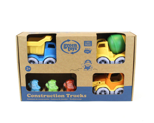 Green Toys Construction Vehicle Pack (3 Pack, 100% Recycled Materials)