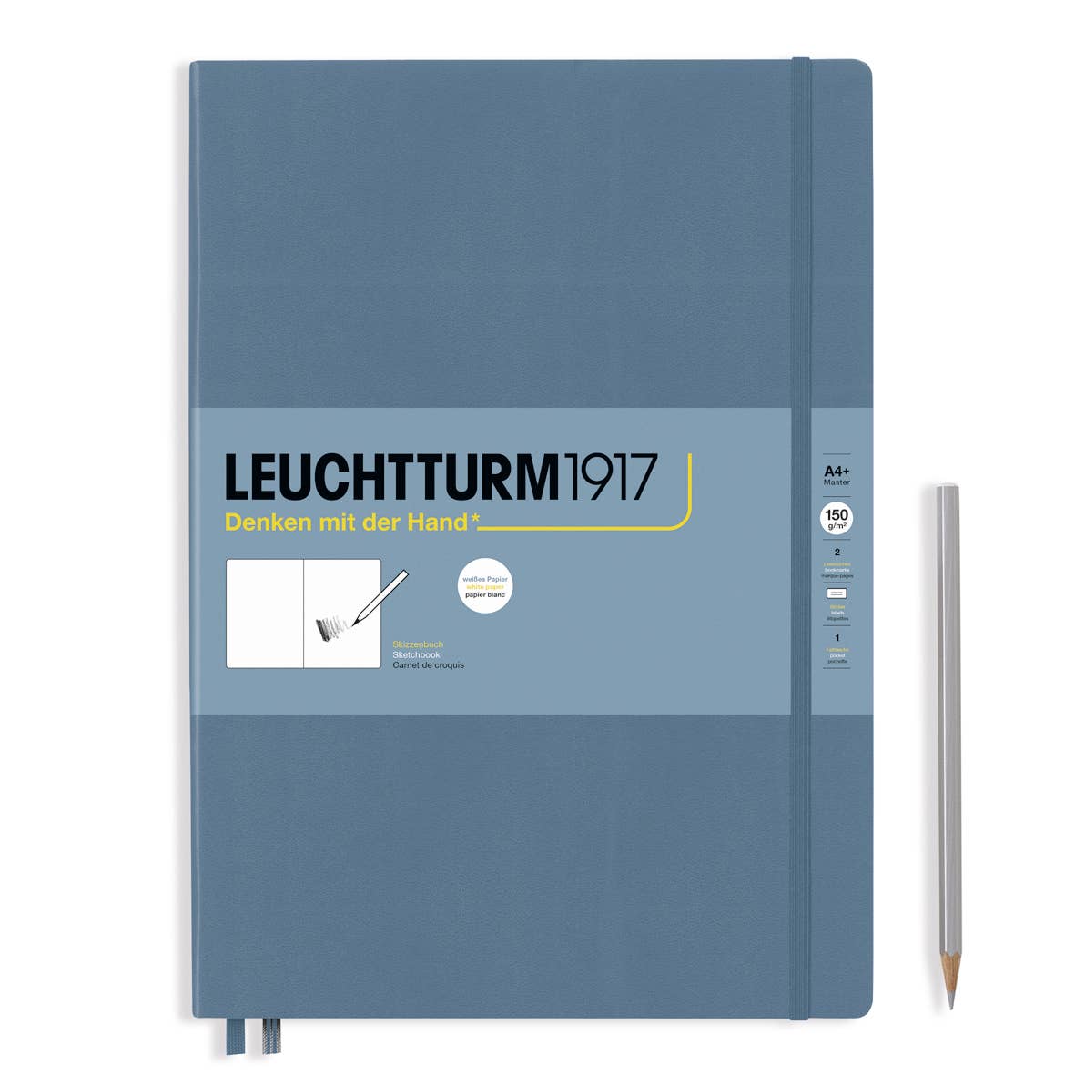 LEUCHTTURM1917 Sketchbook - 150g/m² Paper Plain: Square / Black