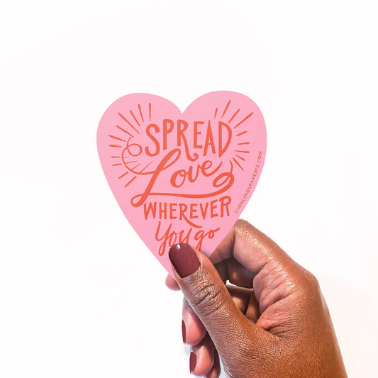 Vinyl Sticker; Spread Love