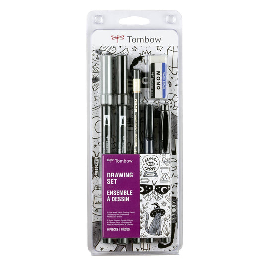 Tombow Drawing Set (Black and Grey)