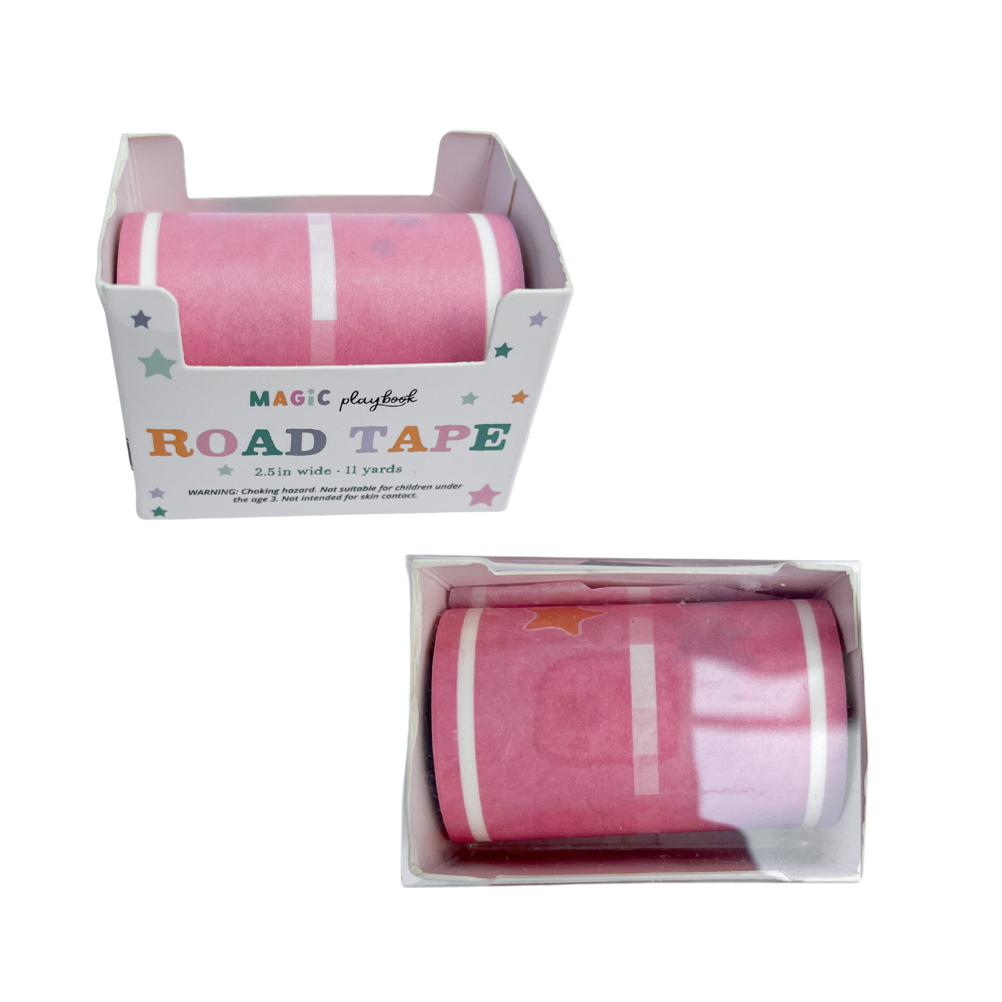 Road Tape; Single Roll, Pink (11 Yards) by Magic Playbook