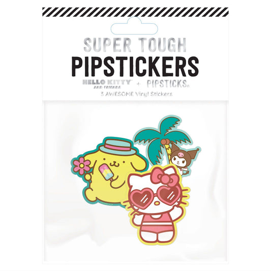 Pipsticks Vinyl Sticker Set; Hello Kitty And Friends Summertime