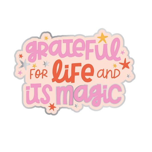 Pipsticks Vinyl Sticker; Grateful For Life