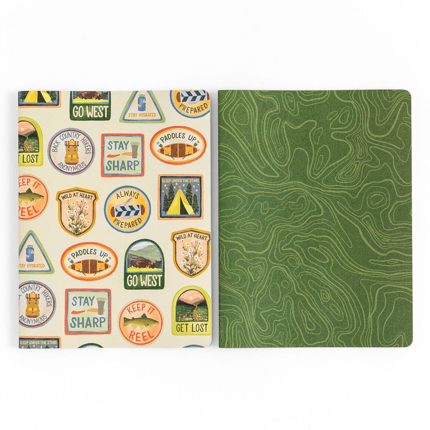 Notebook Set; Topographic Slim (Set of 2)