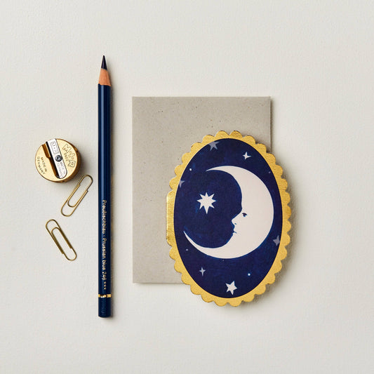 Mini Card; Moon By Wanderlust Paper Co.