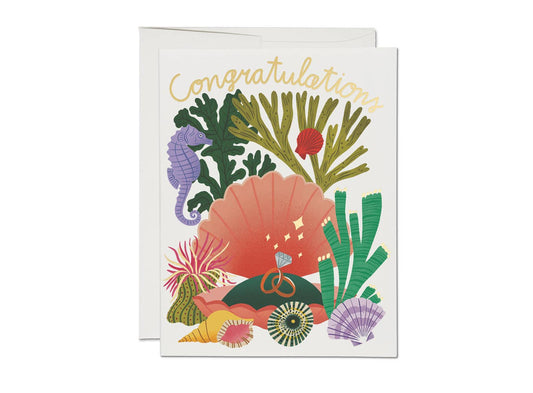 Engagement Card; Clam Shell