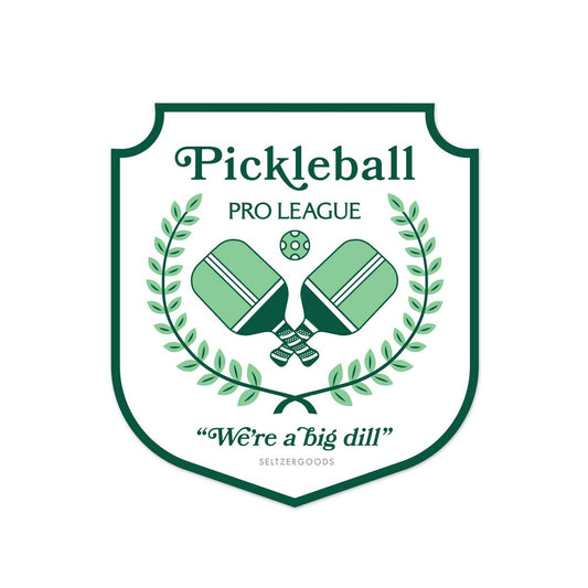 Vinyl Sticker; Pickleball Crest
