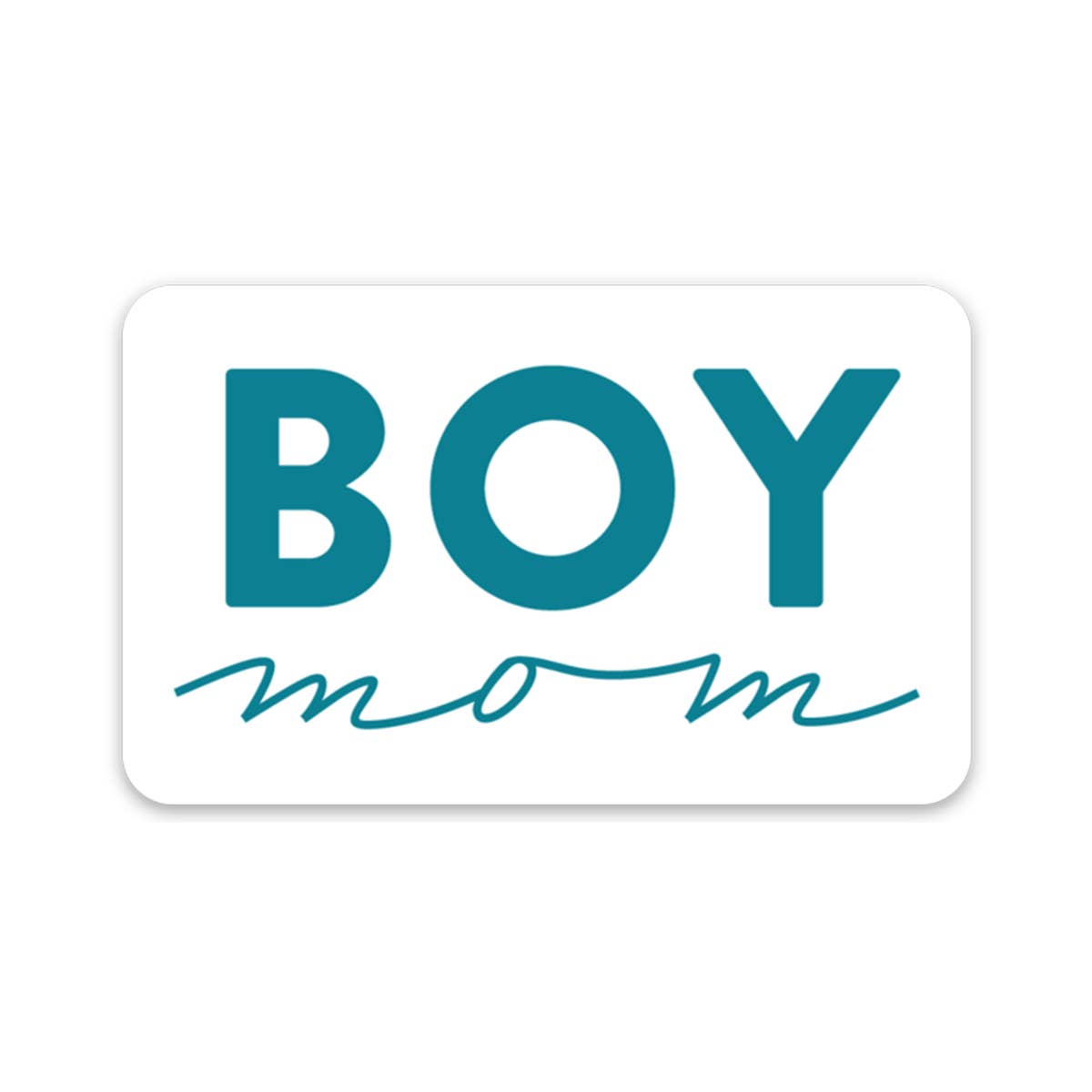 Vinyl Sticker; Boy Mom