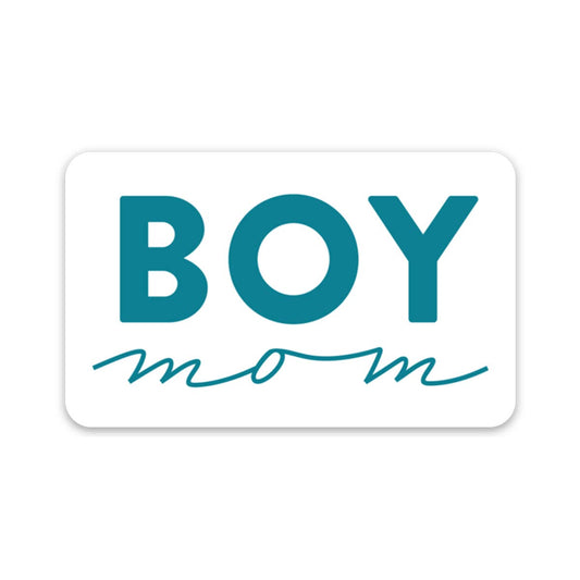 Vinyl Sticker; Boy Mom