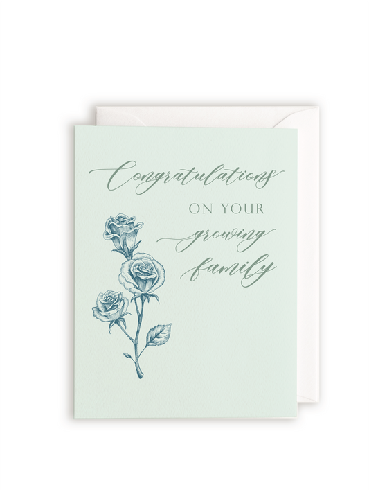Congratulations Card; Congrats on Your Growing Family