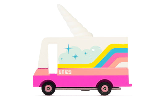 Candylab Unicorn Van (Wooden Diecast Toy)