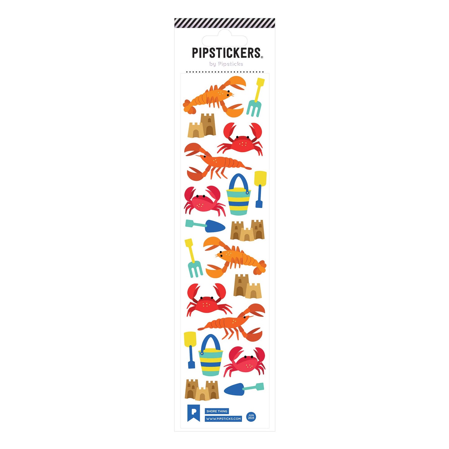 Pipsticks Sticker Sheet; Shore Thing
