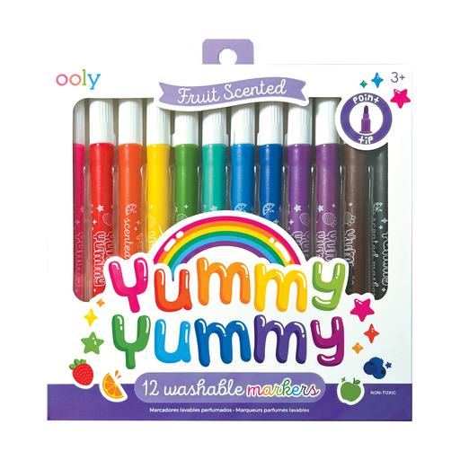Ooly Scented Markers; Yummy Yummy (Set of 12)