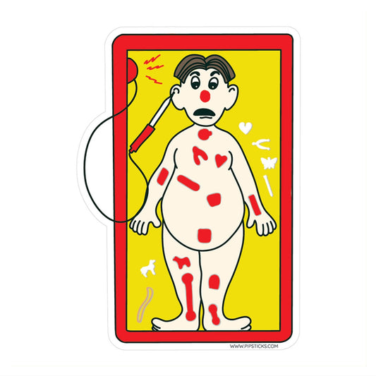 Pipsticks Vinyl Sticker; One-Man Operation