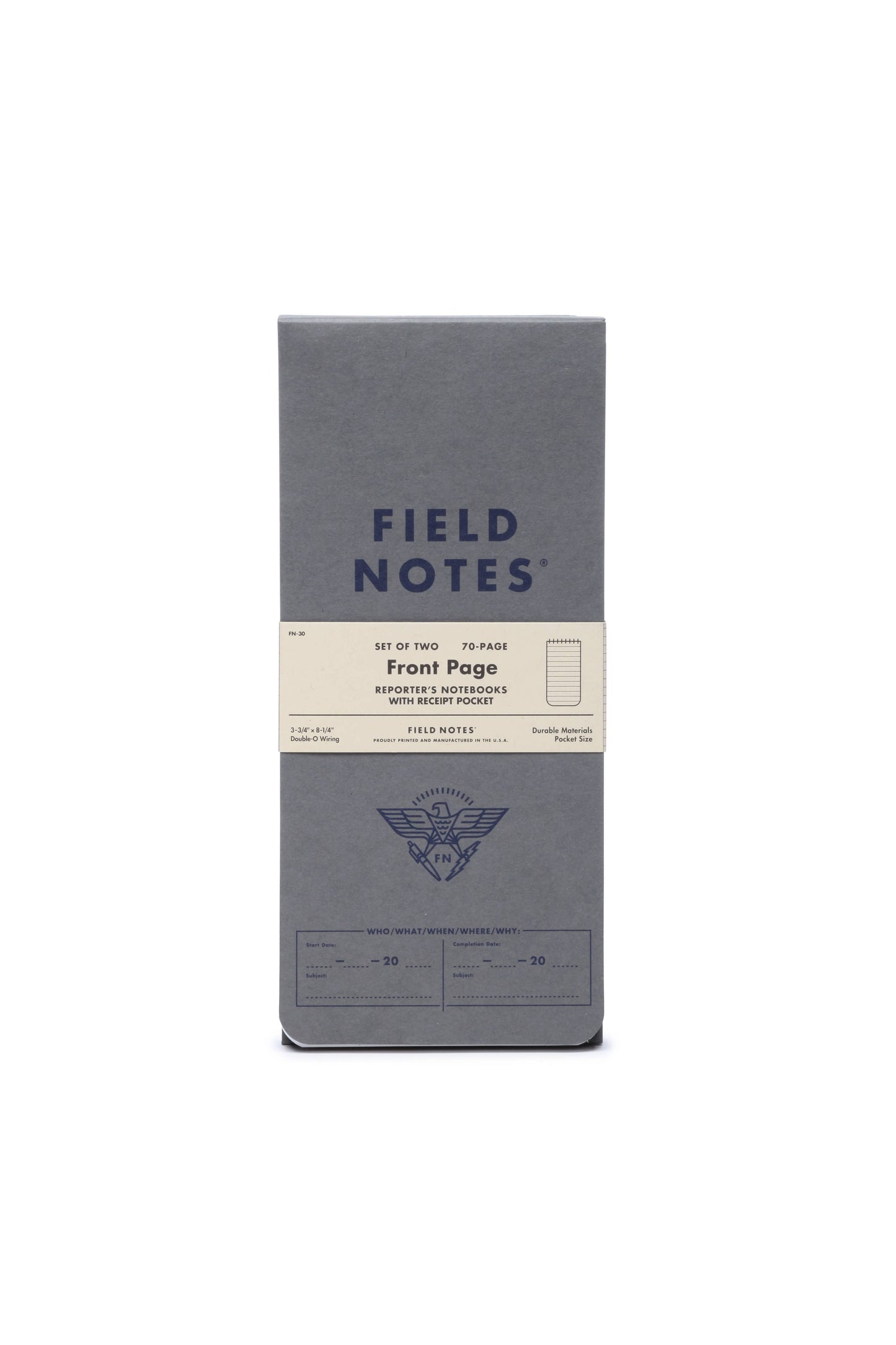 Field Notes; Front Page Reporter Pad (2-Packs)